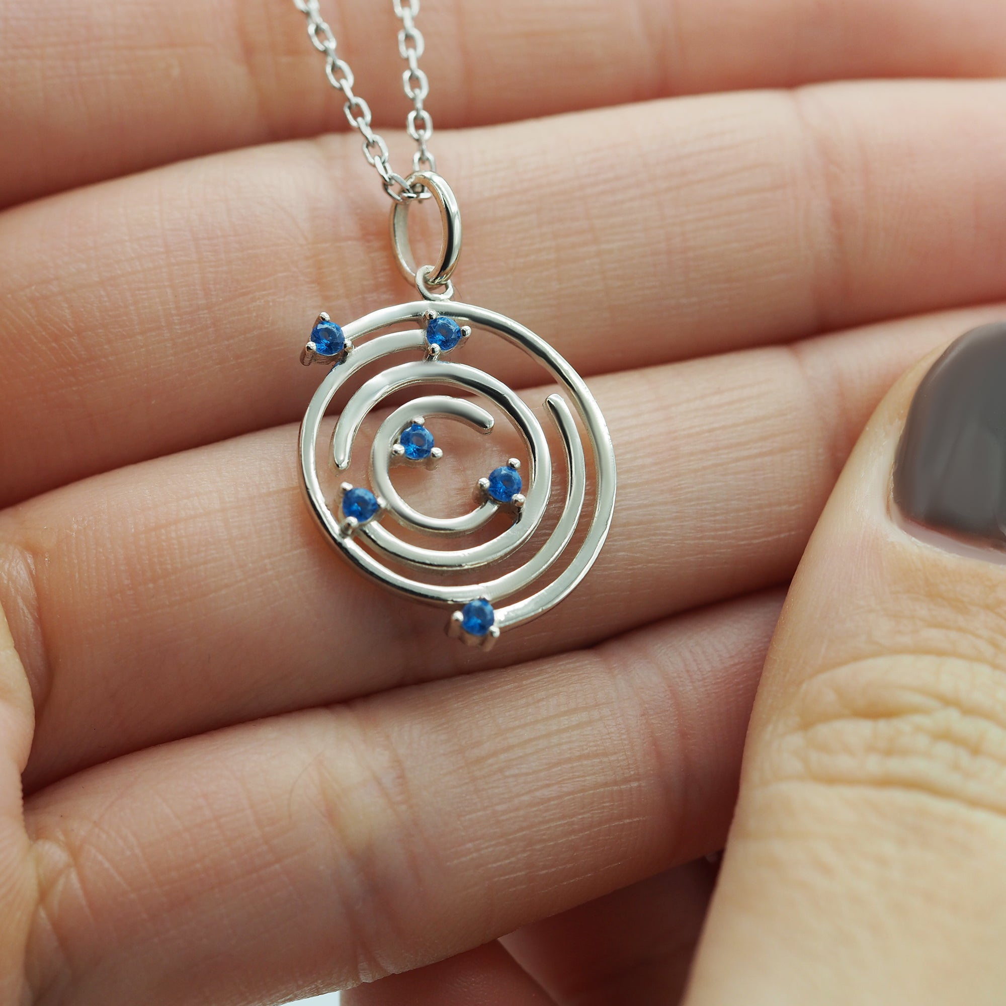 COLLAR SPIRAL BLUE